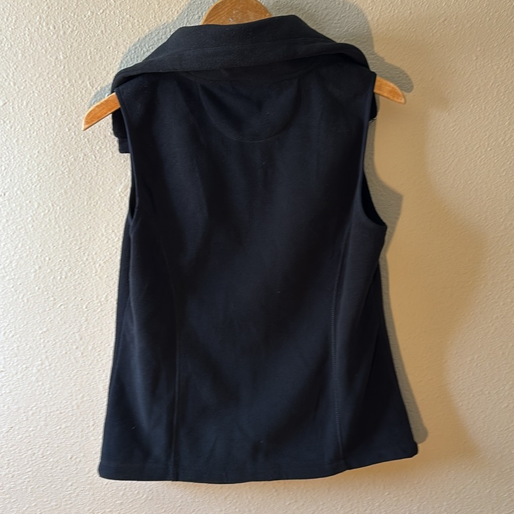 Calvin Klein Performance Vest Small Black Fleece Zip-Up Sleeveless Pockets - Picture 5 of 8